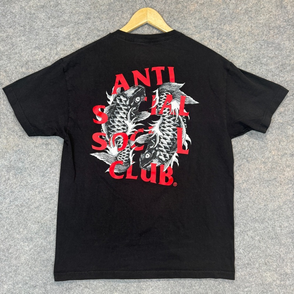 Anti Social Social Club Omakase T Shirt Mens Large Koi Fish Graphic Tee